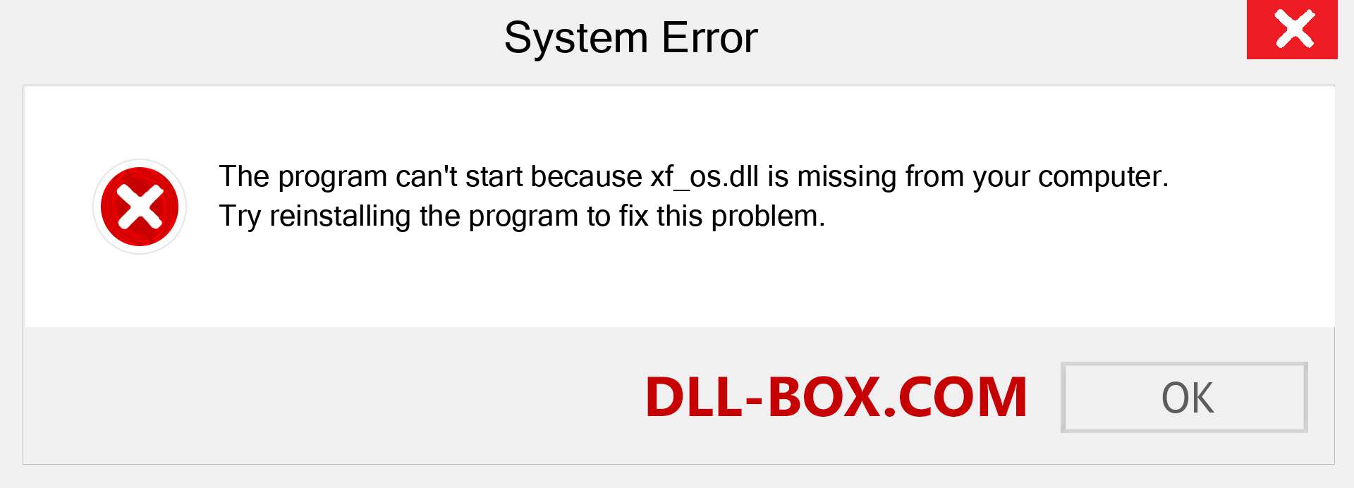  xf_os.dll file is missing?. Download for Windows 7, 8, 10 - Fix  xf_os dll Missing Error on Windows, photos, images
